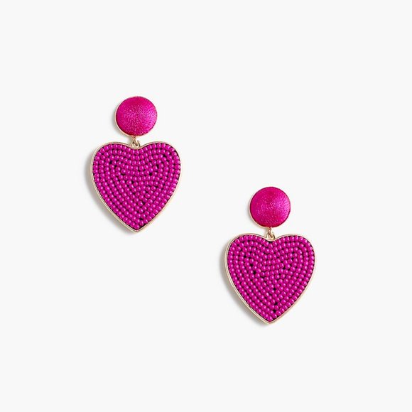 J. Crew Jewelry - 🆕 NWT 💖 J. Crew Beaded heart drop earrings